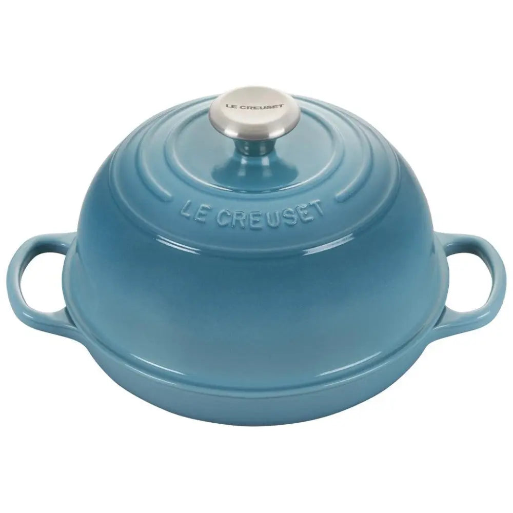 Le Creuset 9.5″ (1.75 qt.) Signature Bread Oven - Caribbean - Bread & Loaf Pans
