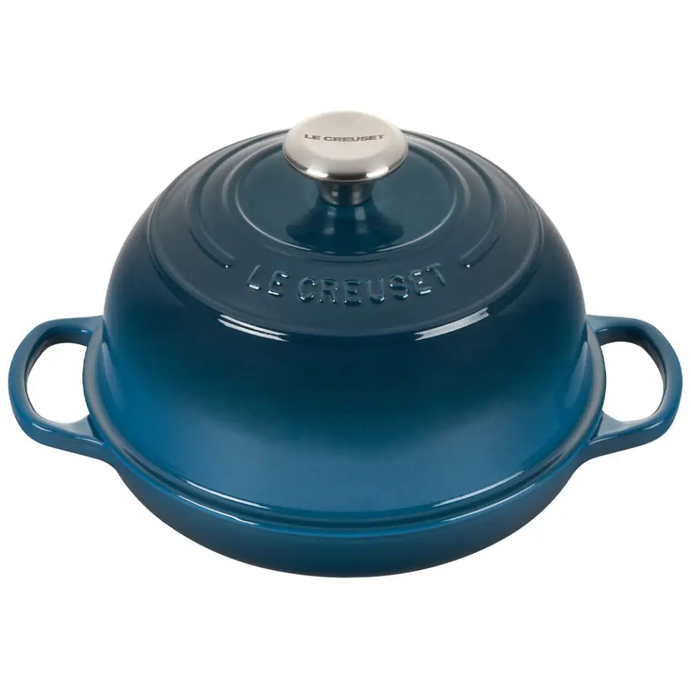 Le Creuset 9.5″ (1.75 qt.) Signature Bread Oven - Deep Teal - Bread & Loaf Pans