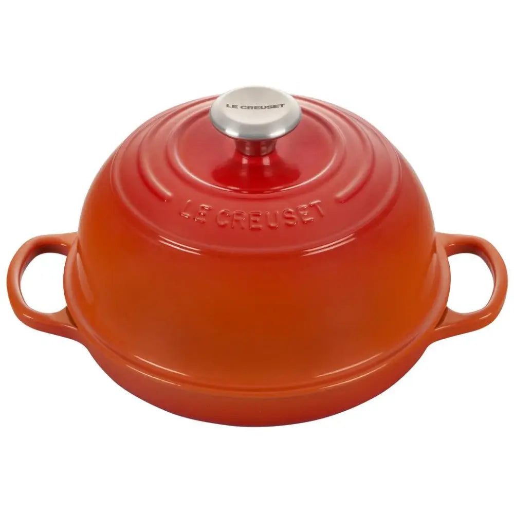 Le Creuset 9.5″ (1.75 qt.) Signature Bread Oven - Flame - Bread & Loaf Pans