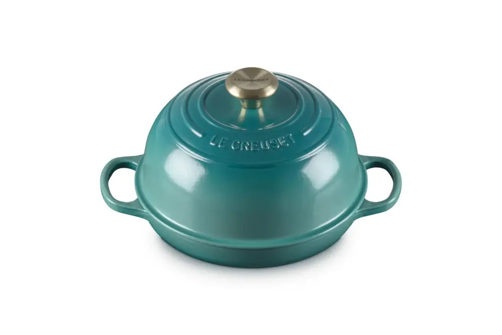 Le Creuset 9.5″ (1.75 qt.) Signature Bread Oven - Riviera - Bread & Loaf Pans
