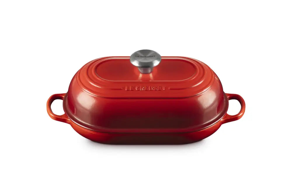 Le Creuset Enameled Cast Iron Signature Oval Bread Oven 11.5 inch - Cerise