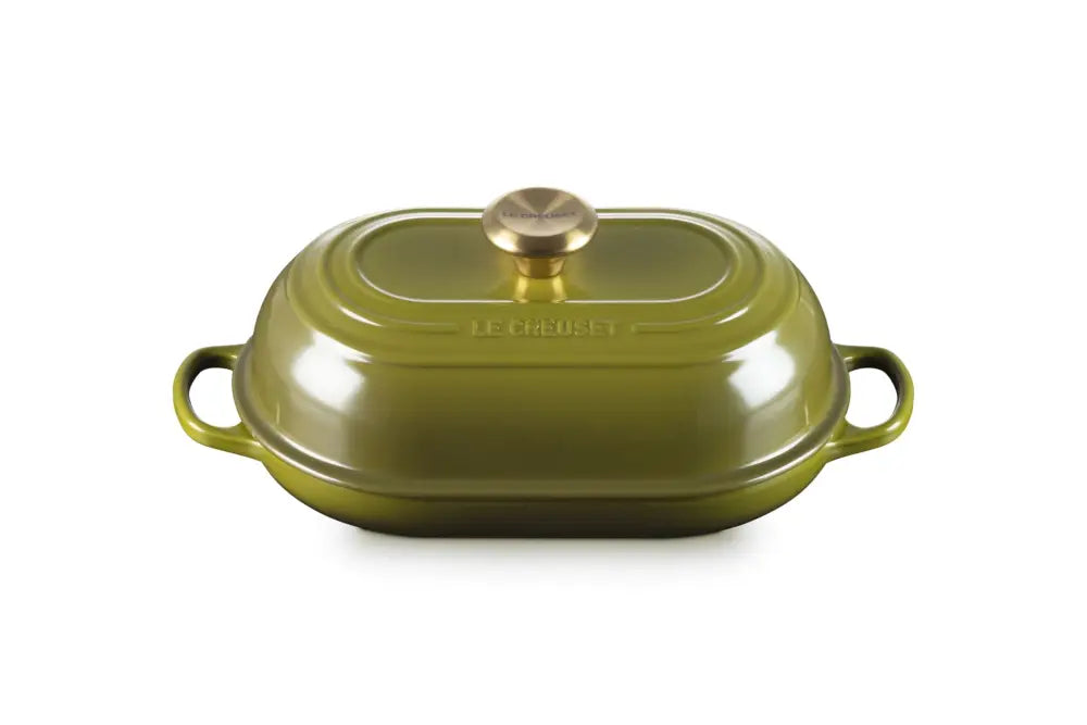 Le Creuset Enameled Cast Iron Signature Oval Bread Oven 11.5 inch - Olive