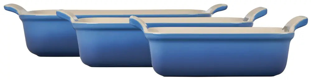 Le Creuset Heritage Stoneware Rectangular Dishes - Set of 3 - Bread & Loaf Pans