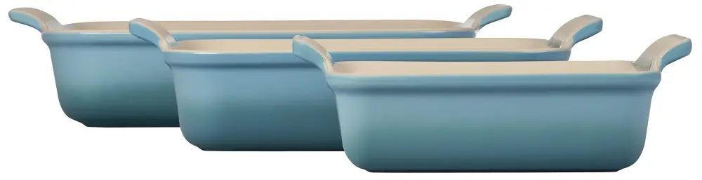 Le Creuset Heritage Stoneware Rectangular Dishes - Set of 3 - Bread & Loaf Pans