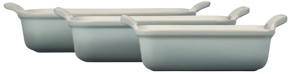 Le Creuset Heritage Stoneware Rectangular Dishes - Set of 3 - Bread & Loaf Pans