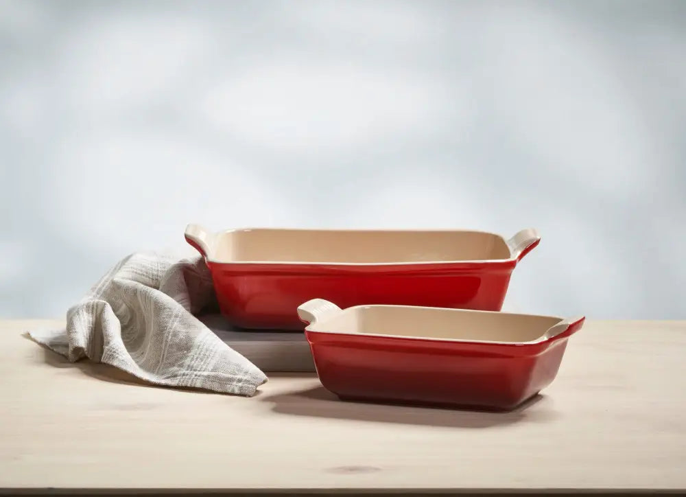 Le Creuset Heritage Stoneware Rectangular Dishes - Set of 3 - Bread & Loaf Pans