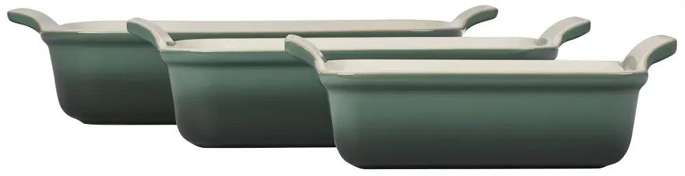 Le Creuset Heritage Stoneware Rectangular Dishes - Set of 3 - Bread & Loaf Pans