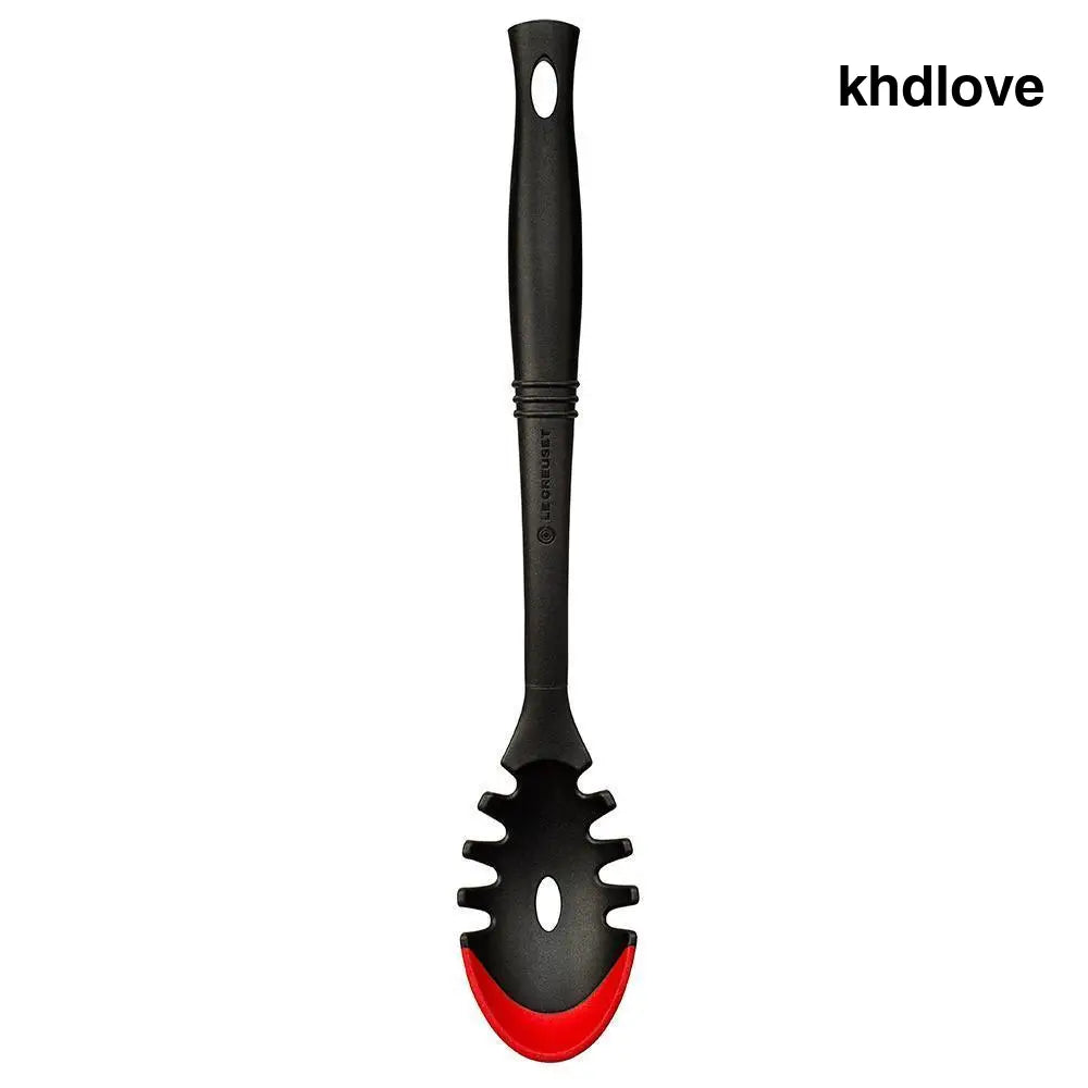 Le Creuset Revolution Bi-Material Pasta Spoon - Cerise - Cooking and Serving Utensils