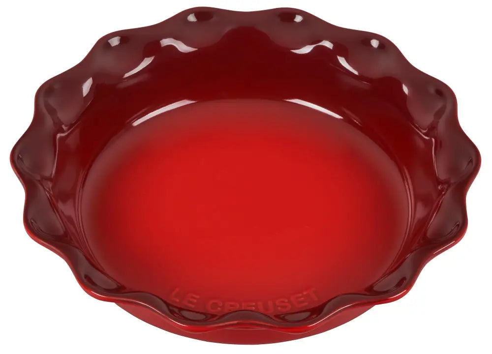 Le Creuset Stoneware Set of 2 9’’ Heritage Fluted Pie and 9’’ Fluted Loaf Dish