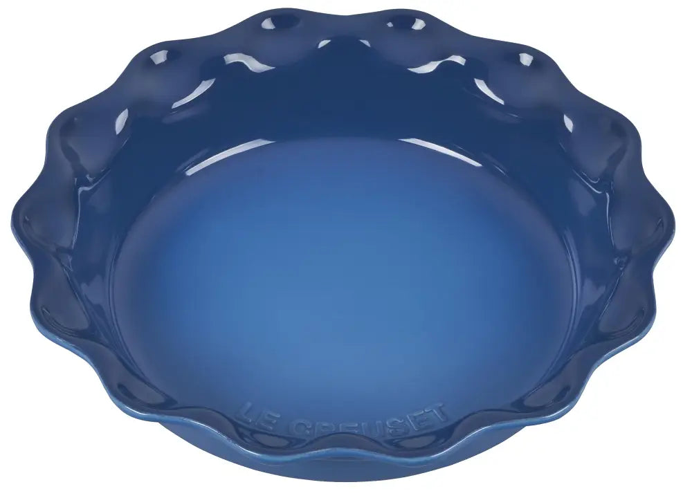 Le Creuset Stoneware Set of 2 9’’ Heritage Fluted Pie and 9’’ Fluted Loaf Dish