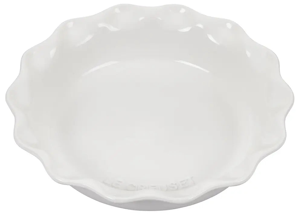 Le Creuset Stoneware Set of 2 9’’ Heritage Fluted Pie and 9’’ Fluted Loaf Dish