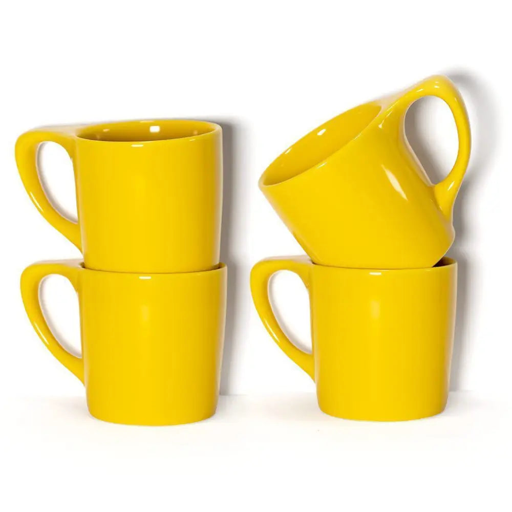notNeutral Lino 10 oz. Coffee Mug - Canary Yellow / 4-pack - Drinkware