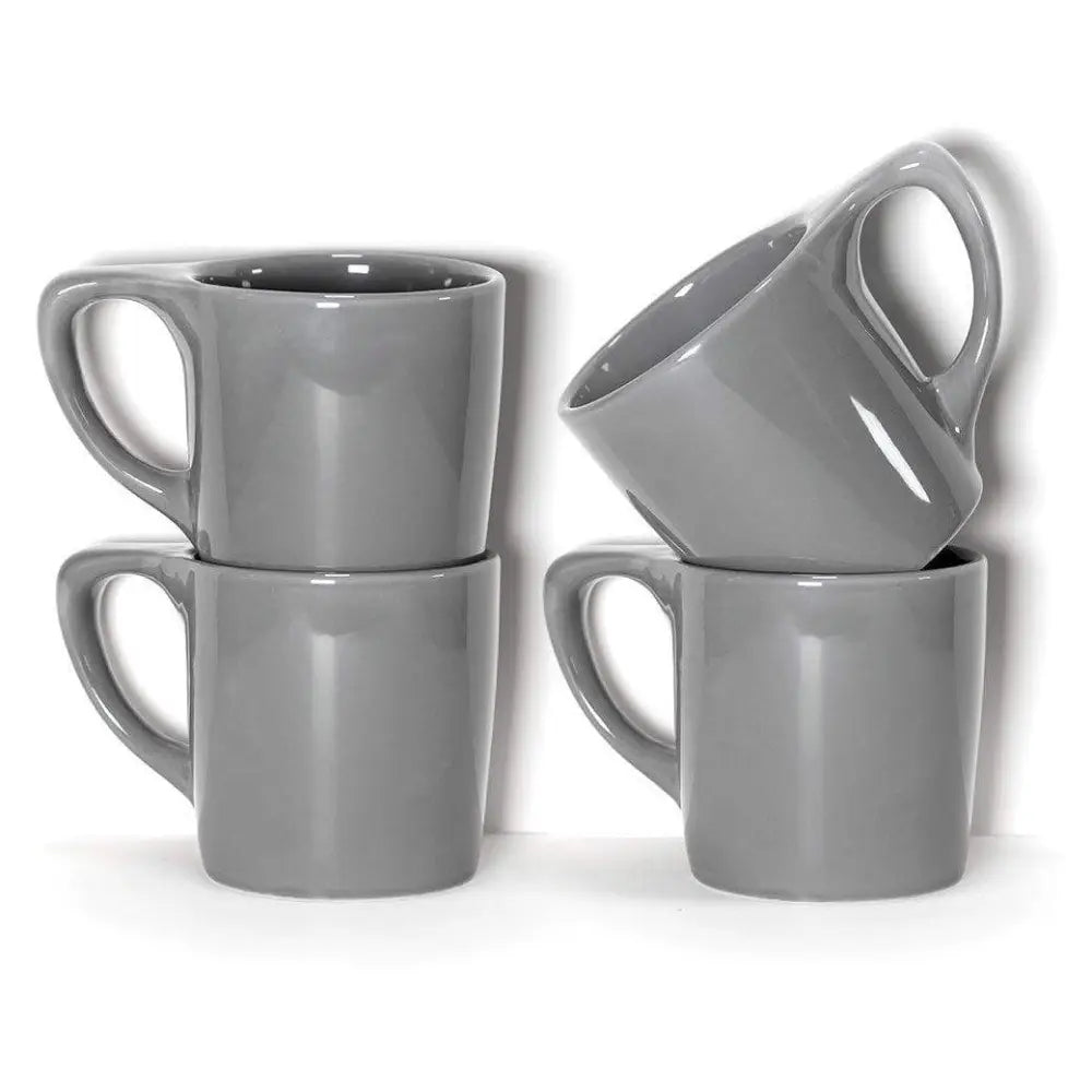 notNeutral Lino 10 oz. Coffee Mug - Dark Gray / 4-pack - Drinkware