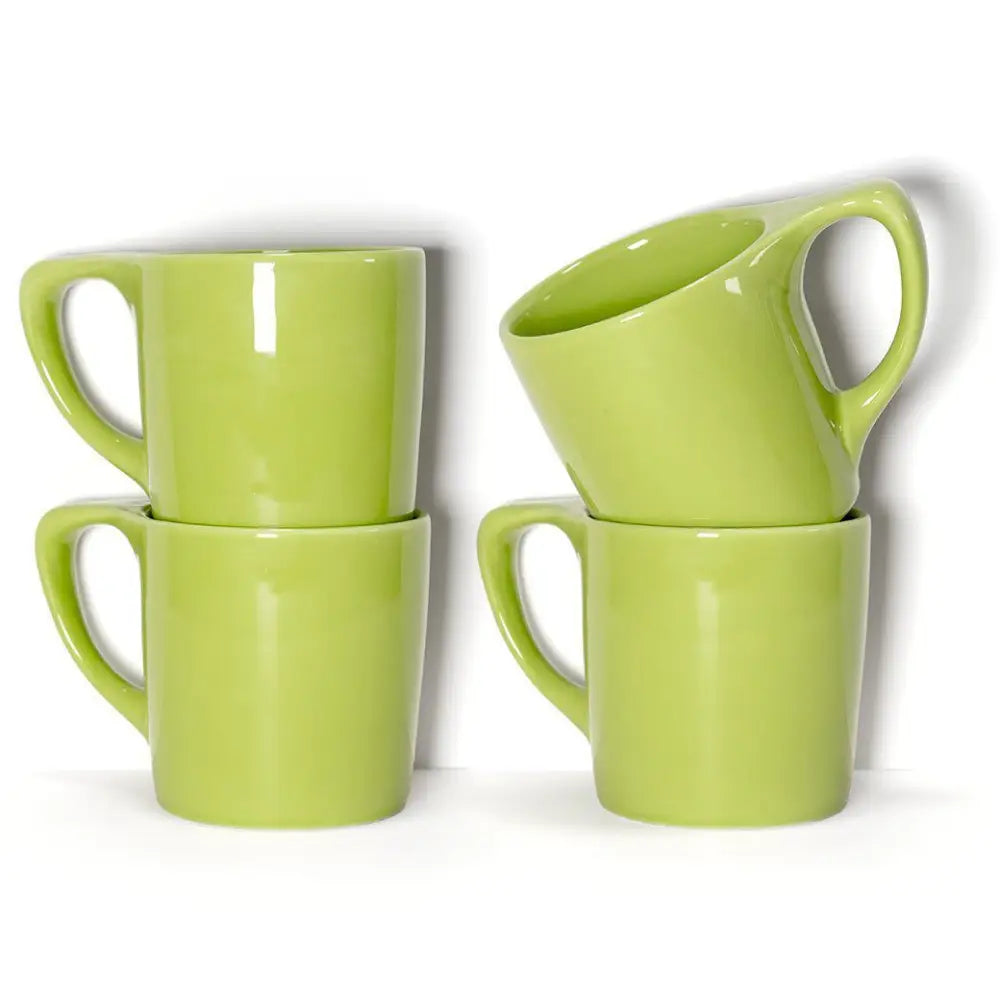 notNeutral Lino 10 oz. Coffee Mug - Lotus Green / 4-pack - Drinkware