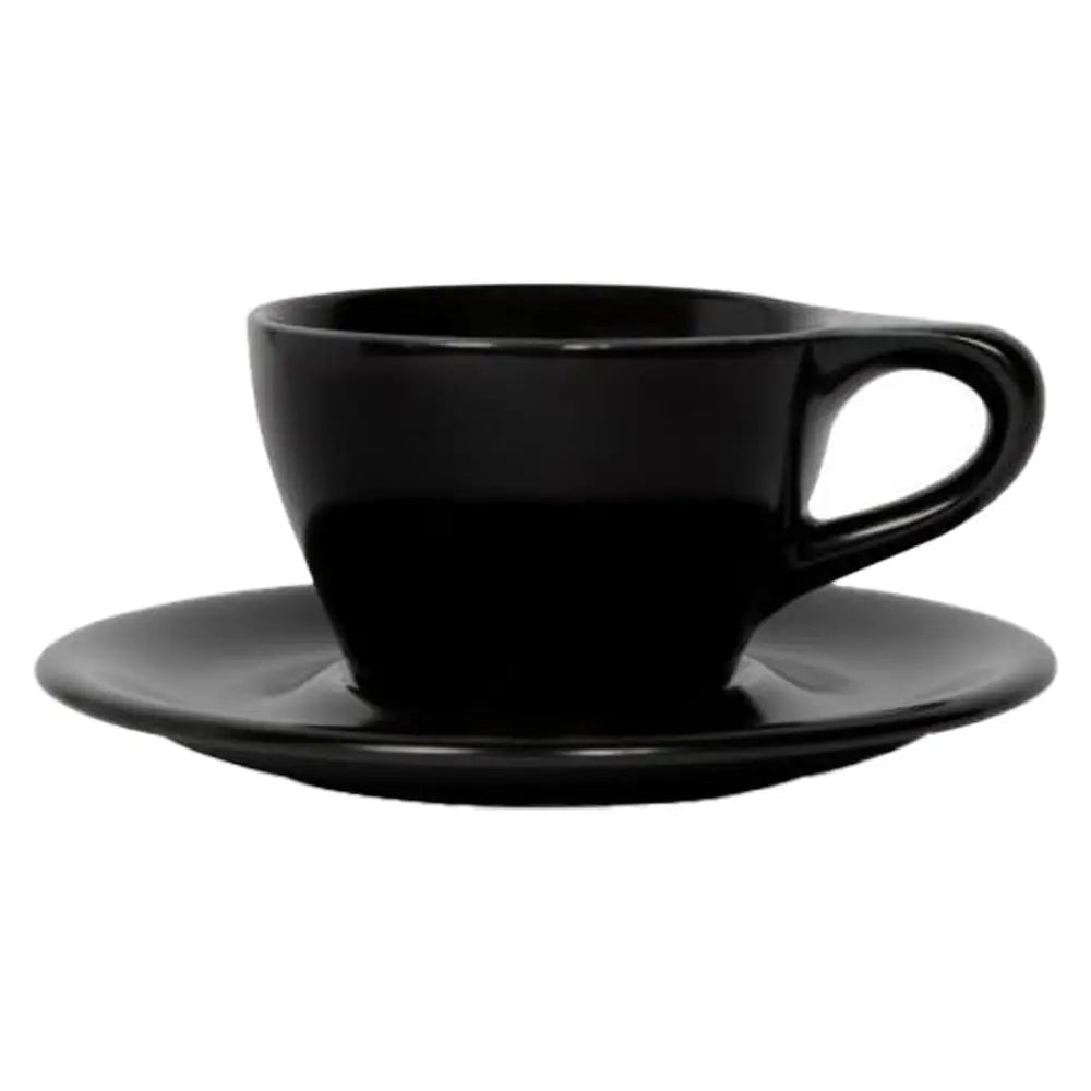 notNeutral Lino Cappuccino Cup & Saucer - Black / Single - Mugs