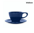 notNeutral Lino Cappuccino Cup & Saucer - Indigo / Single - Mugs