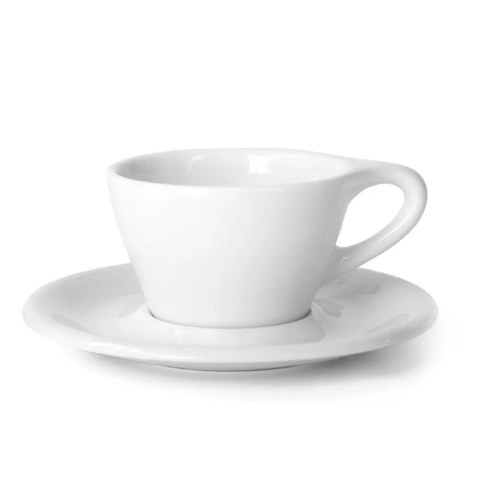 notNeutral Lino Cappuccino Cup & Saucer - White / Single - Mugs