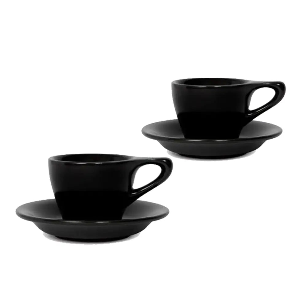 notNeutral Lino Espresso Cup & Saucer - Black / Set of 2 - Drinkware