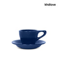 notNeutral Lino Espresso Cup & Saucer - Indigo / Set of 1 - Drinkware