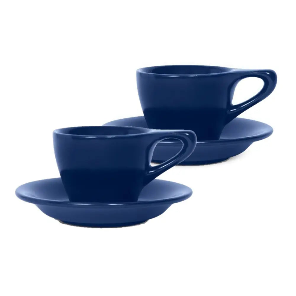 notNeutral Lino Espresso Cup & Saucer - Indigo / Set of 2 - Drinkware