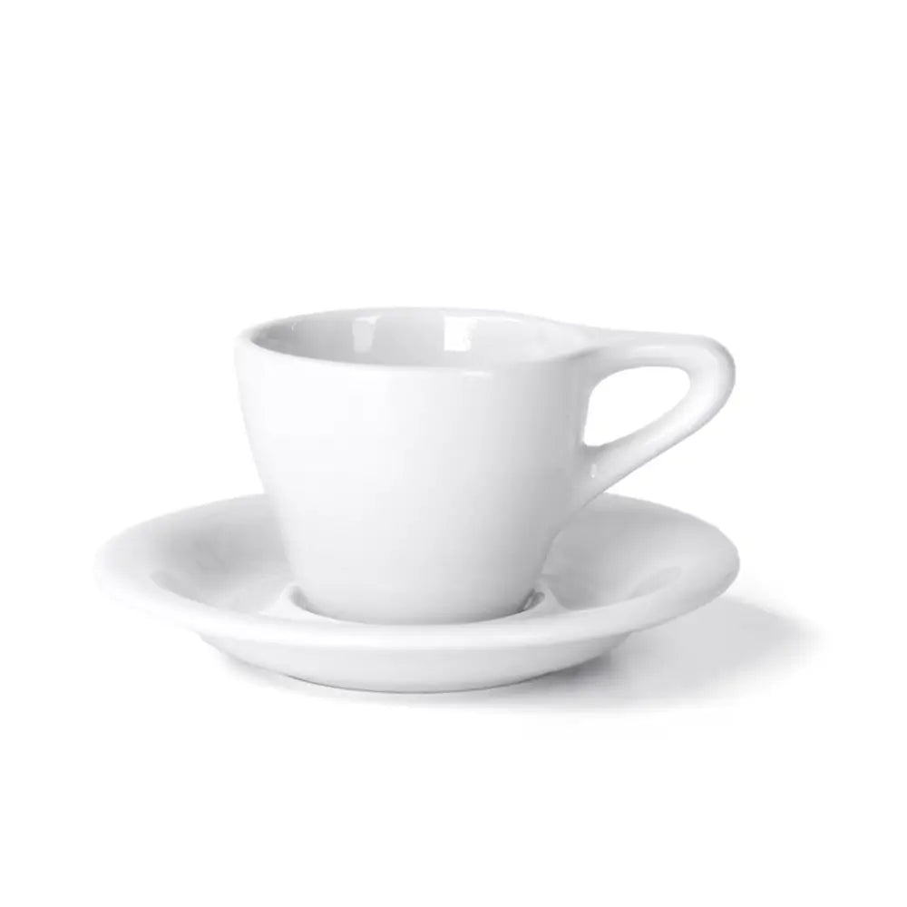 notNeutral Lino Espresso Cup & Saucer - White / Set of 1 - Drinkware