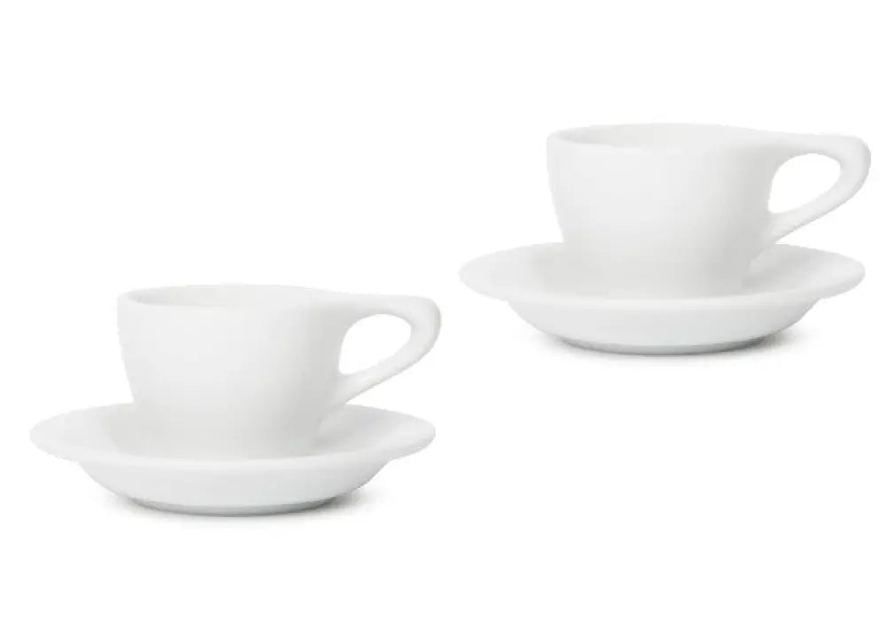 notNeutral Lino Espresso Cup & Saucer - White / Set of 2 - Drinkware